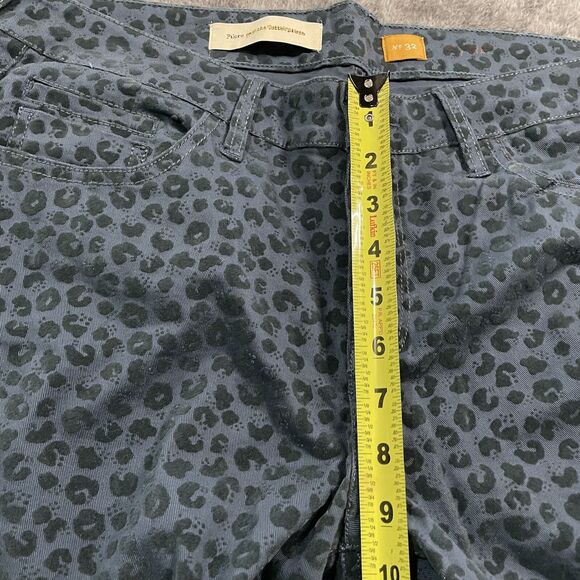 Anthropologie Pilcro and the Letterpress Fit/Stet Pants Size 32 Animal Velvet - Picture 7 of 14